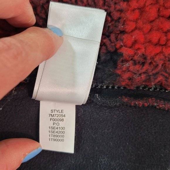 Lucky Brand Mens Sz XL Red Black Plaid Sherpa Jacket Full Zip Work Chores Barn - Picture 13 of 13